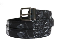 Dolce & Gabbana Black Cayman Linen Leather Belt -   -  Dolce & Gabbana.