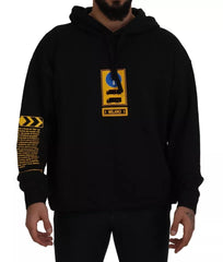 Dolce & Gabbana Black Cotton Logo Hooded Sweatshirt Sweater -   -  Dolce & Gabbana.