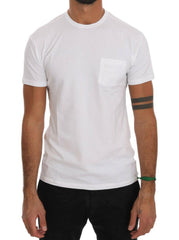 Daniele Alessandrini White Cotton Crewneck T-Shirt - - Daniele Alessandrini.
