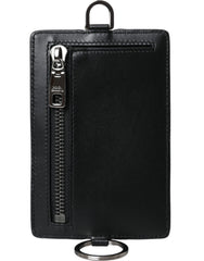 Dolce & Gabbana Black Calf Leather Lanyard Logo Card Holder Men Wallet -  Wallets for Men -  Dolce & Gabbana.