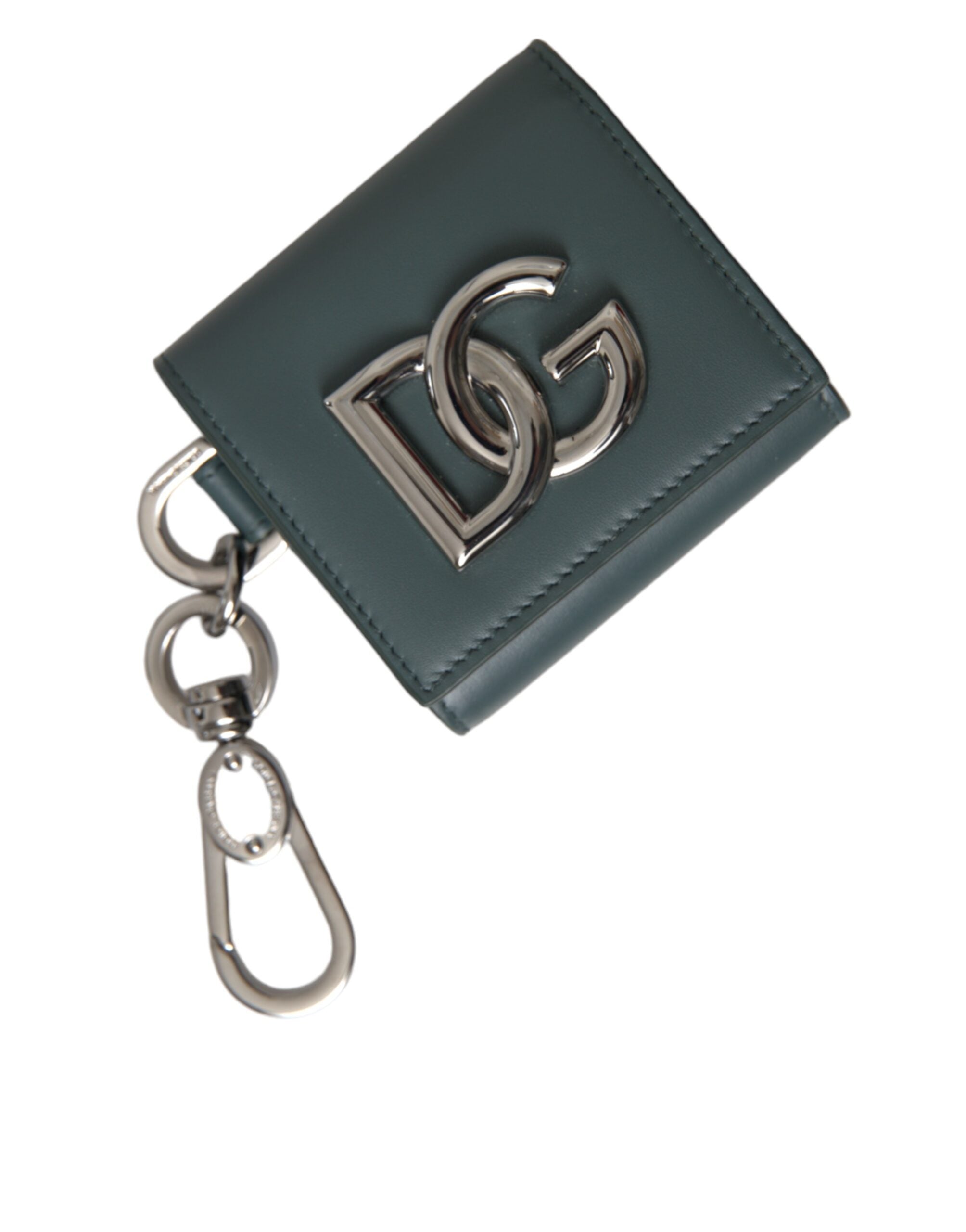 Dolce & Gabbana Green Leather DG Logo Keyring Coin Purse Keyring Wallet -  Wallets for Men -  Dolce & Gabbana.