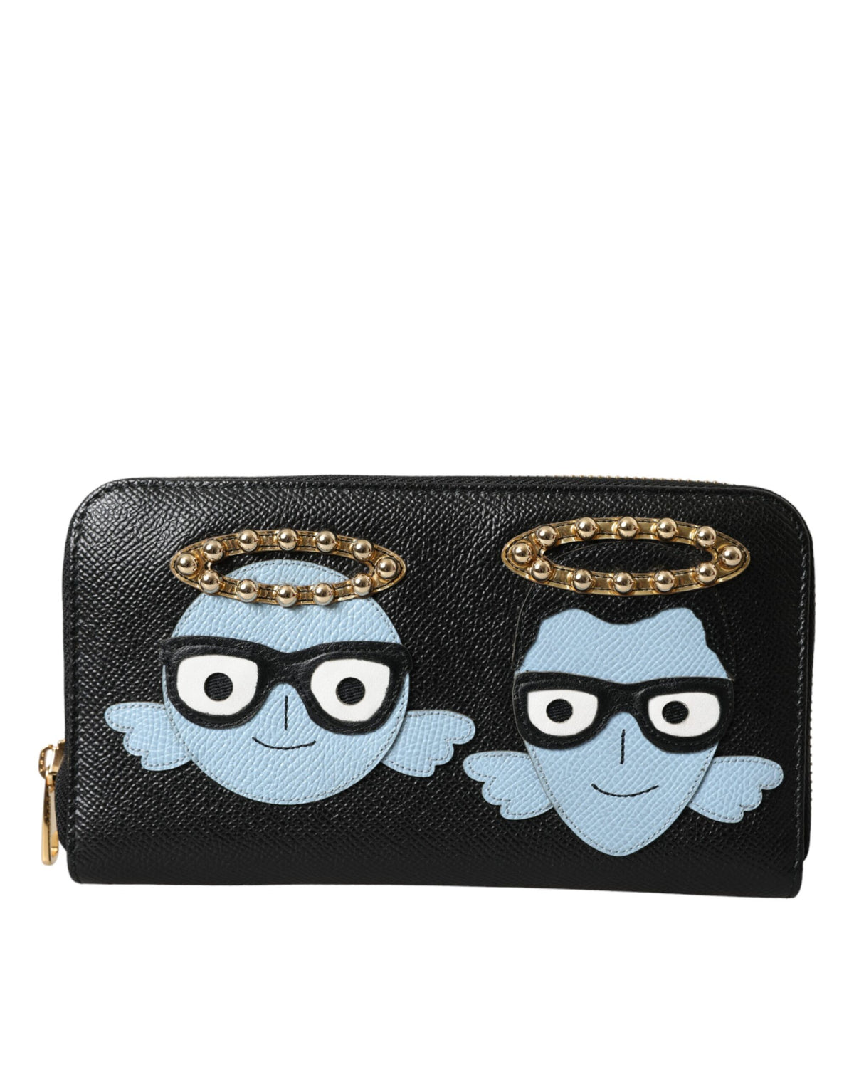 Dolce & Gabbana Black Blue Leather #DGFAMILY Zipper Continental Men Wallet -  Wallets for Men -  Dolce & Gabbana.