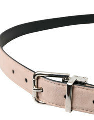 Dolce & Gabbana Beige Suede Leather Silver Buckle Belt Men -   -  Dolce & Gabbana.