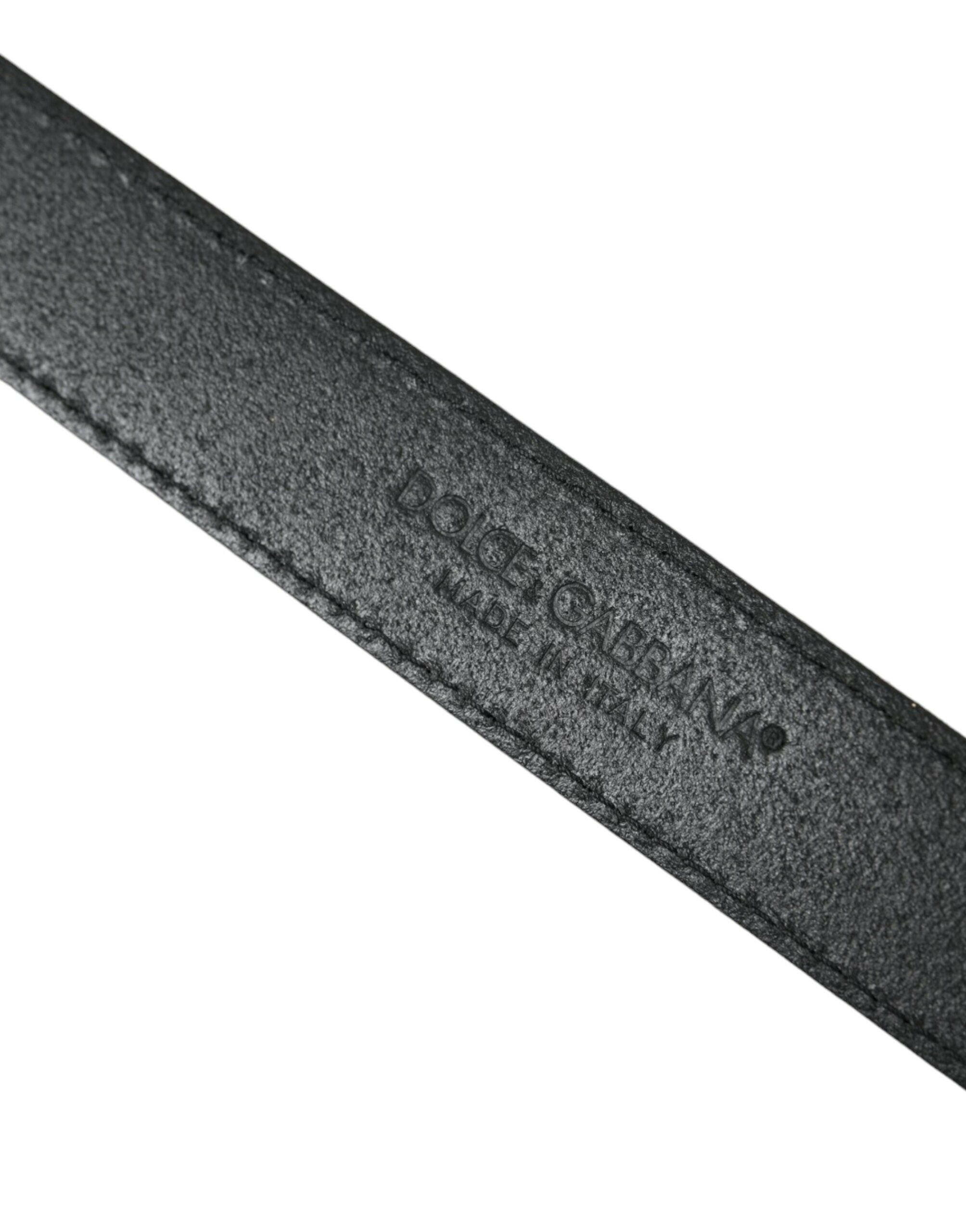 Dolce & Gabbana Green Leather Jacquard Silver Metal Buckle Belt -   -  Dolce & Gabbana. Dolce & Gabbana Green Leather Jacquard Silver Metal Buckle Belt -   -  Dolce & Gabbana.