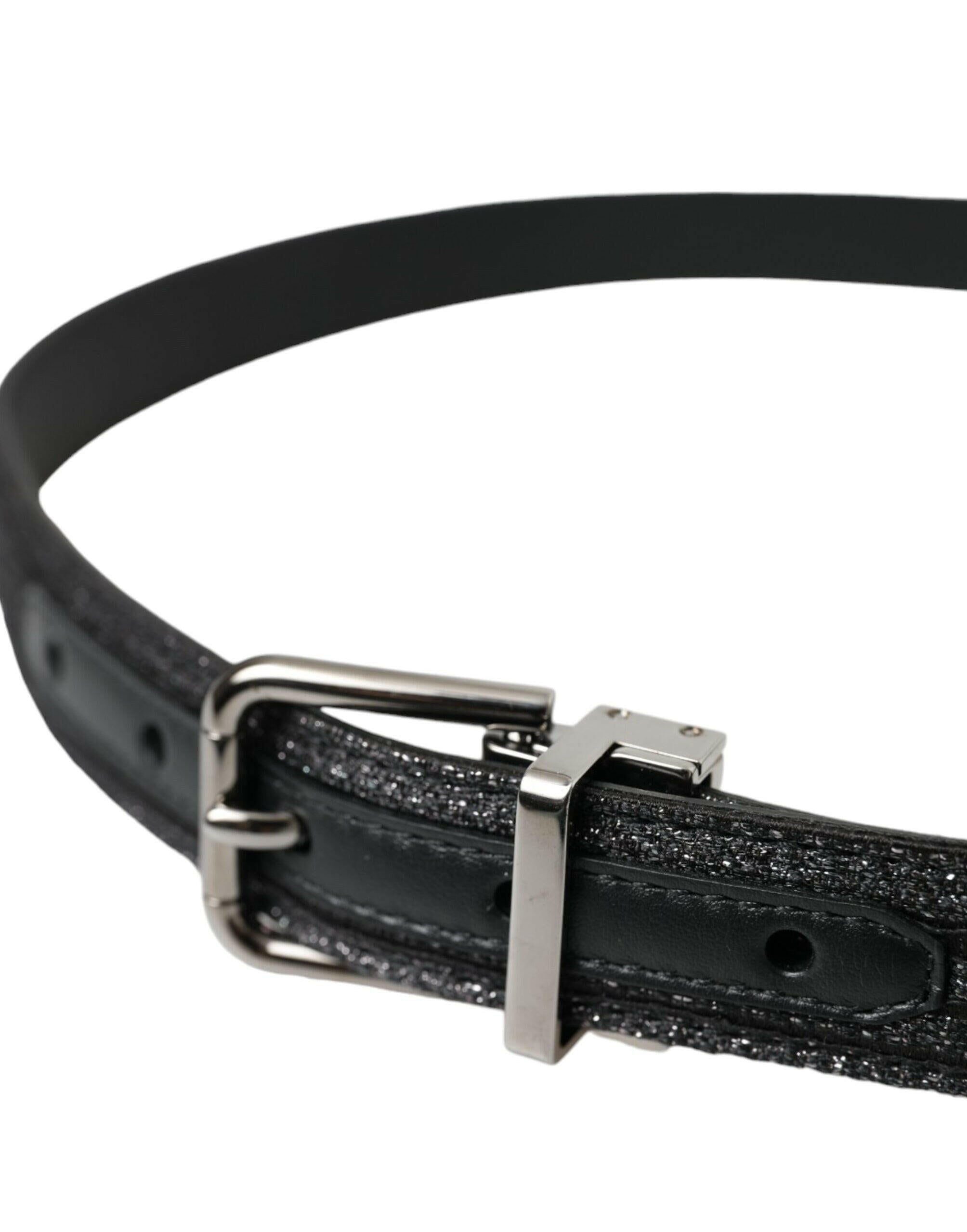 Dolce & Gabbana Black Jacquard Stripes Silver Metal Buckle Belt -   -  Dolce & Gabbana. Dolce & Gabbana Black Jacquard Stripes Silver Metal Buckle Belt -   -  Dolce & Gabbana.