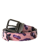 Dolce & Gabbana Multicolor Jacquard Leather Metal Buckle Belt -   -  Dolce & Gabbana.