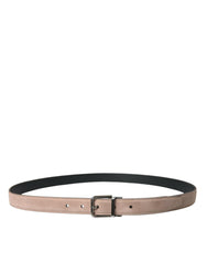 Dolce & Gabbana Beige Suede Leather Silver Buckle Belt Men -   -  Dolce & Gabbana.