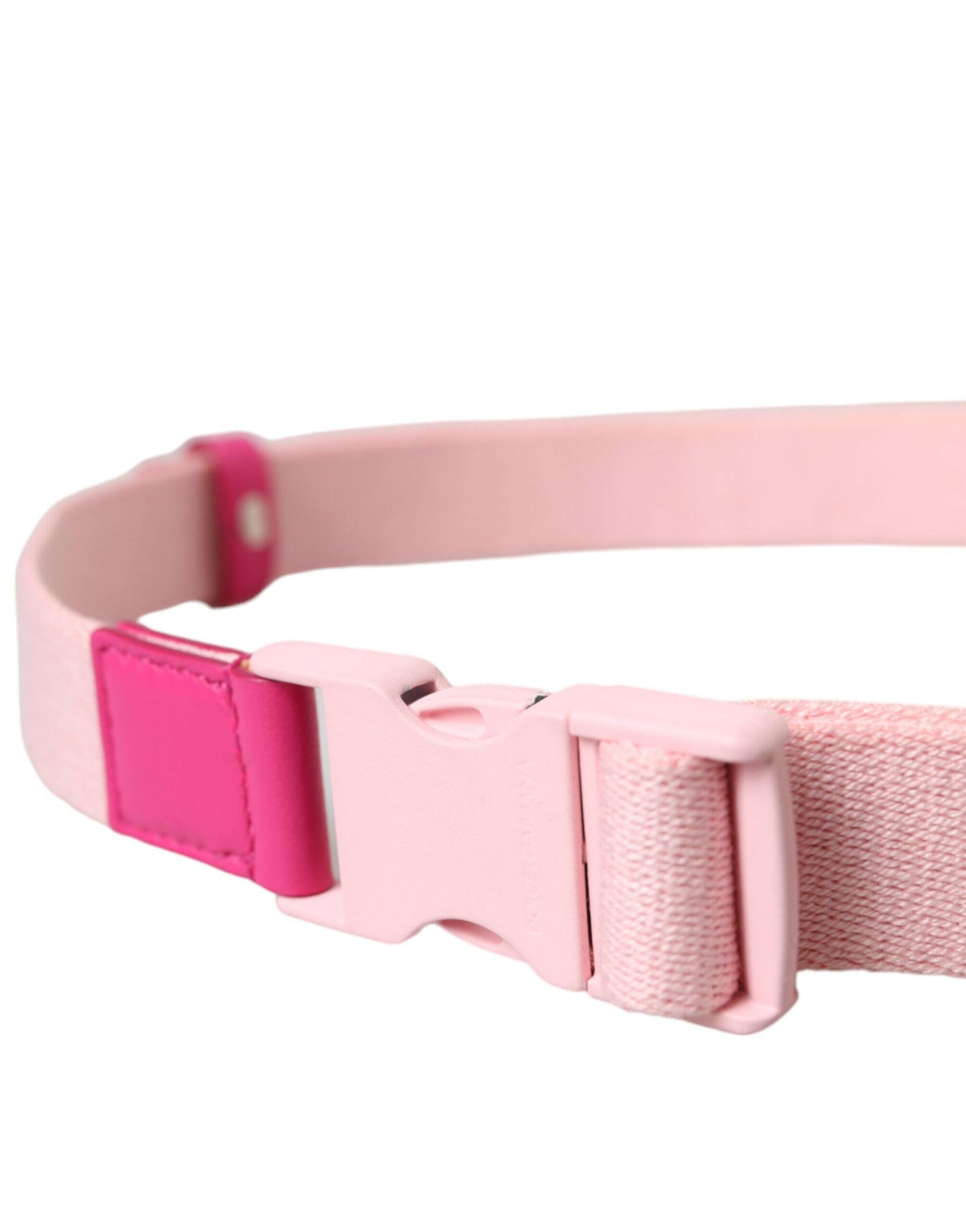 Dolce & Gabbana Pink Canvas Stretch Plastic Buckle Women Belt -   -  Dolce & Gabbana. Dolce & Gabbana Pink Canvas Stretch Plastic Buckle Women Belt -   -  Dolce & Gabbana.