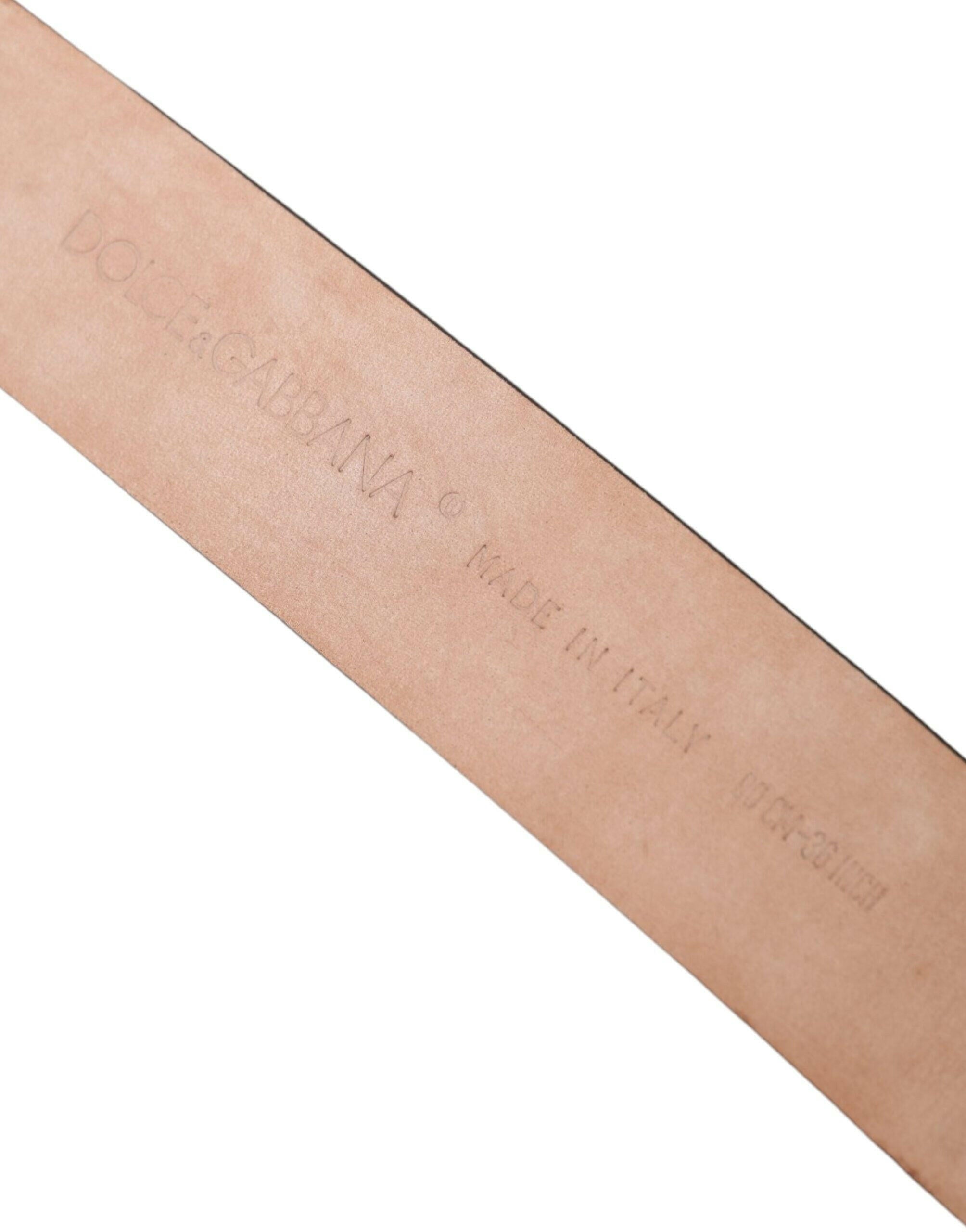 Dolce & Gabbana Brown Exotic Leather Silver Metal Buckle Belt -   -  Dolce & Gabbana. Dolce & Gabbana Brown Exotic Leather Silver Metal Buckle Belt -   -  Dolce & Gabbana.