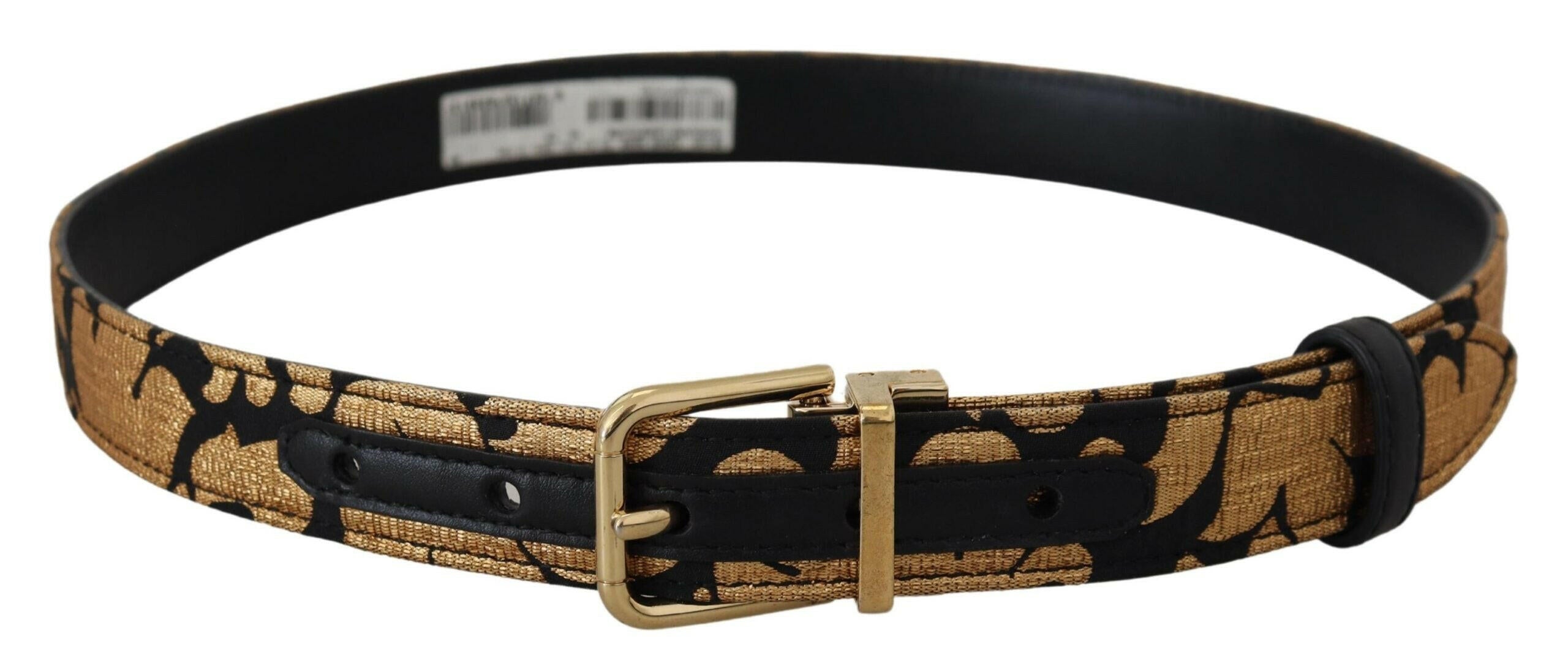 Dolce & Gabbana Multicolor Jacquard Leather Logo Buckle Belt -   -  Dolce & Gabbana. Dolce & Gabbana Multicolor Jacquard Leather Logo Buckle Belt -   -  Dolce & Gabbana.