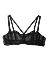 Dolce & Gabbana Black Floral Lace Nylon Balconcino Bra Underwear -   -  Dolce & Gabbana.