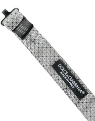 Dolce & Gabbana Gray Silk Adjustable Neck Men Bow Tie -  Neckties, Men -  Dolce & Gabbana.