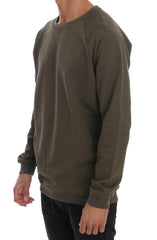 Daniele Alessandrini Green Crewneck Cotton Sweater -   -  Daniele Alessandrini.