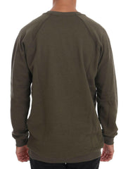 Daniele Alessandrini Green Crewneck Cotton Sweater -   -  Daniele Alessandrini.