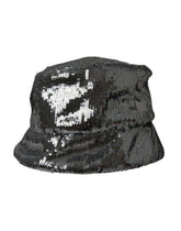 Dolce & Gabbana Silver Sequined Nylon Bucket Hat Men -   -  Dolce & Gabbana.