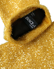 Dolce & Gabbana Gold Lurex Fantasia Mid Arm Length Gloves -   -  Dolce & Gabbana.