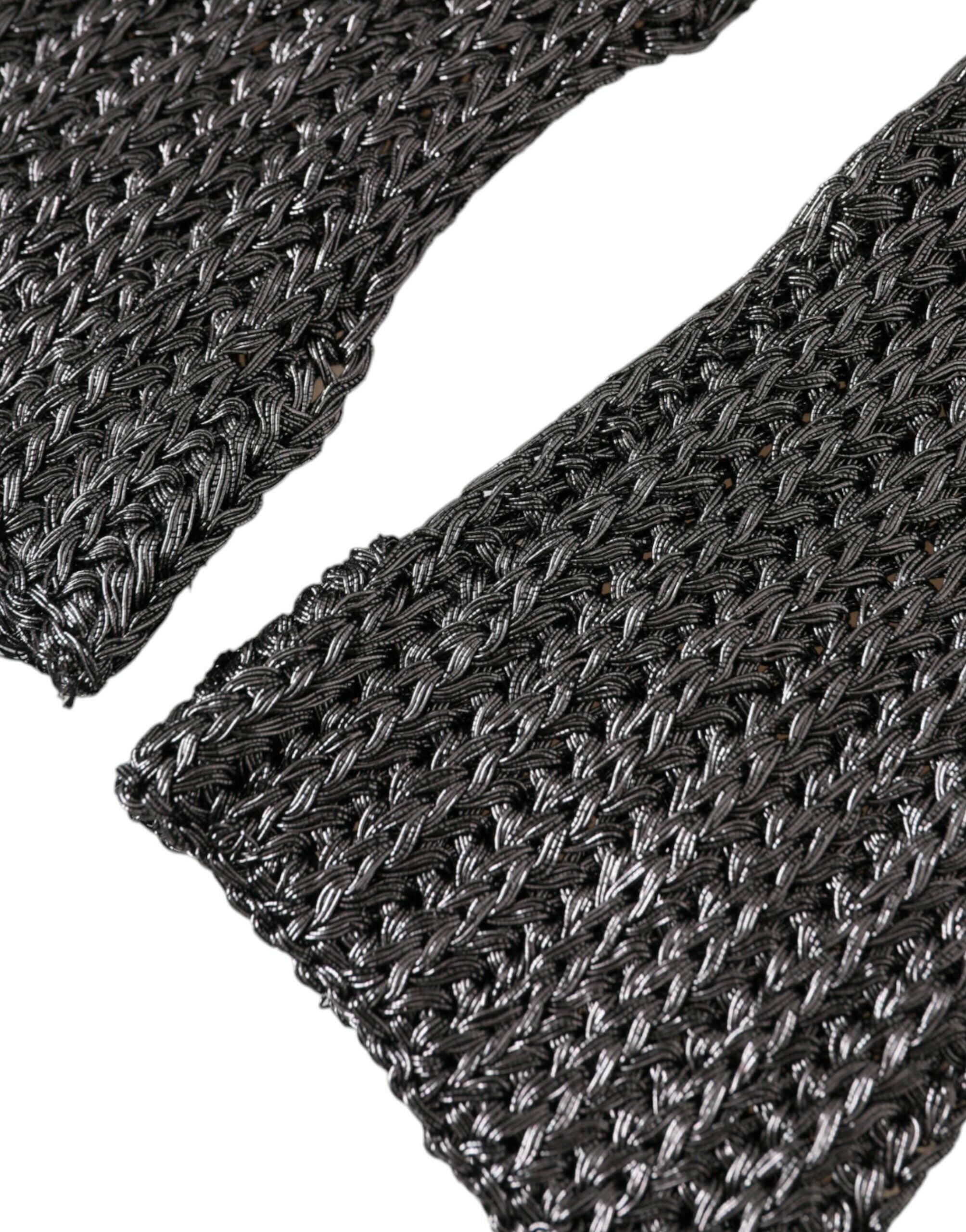 Dolce & Gabbana Gray Viscose Knitted Finger Less Gloves -   -  Dolce & Gabbana. Dolce & Gabbana Gray Viscose Knitted Finger Less Gloves -   -  Dolce & Gabbana.