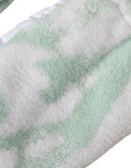 Dolce & Gabbana White Nylon Fleece Wrist Length Mitten Gloves - - Dolce & Gabbana.