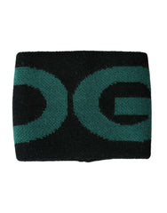 Dolce & Gabbana Black Green Wool Logo #DGMILLENNIALS Wristband -   -  Dolce & Gabbana.