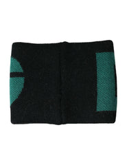 Dolce & Gabbana Black Green Wool Logo #DGMILLENNIALS Wristband -   -  Dolce & Gabbana.