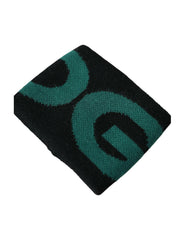Dolce & Gabbana Black Green Wool Logo #DGMILLENNIALS Wristband -   -  Dolce & Gabbana.