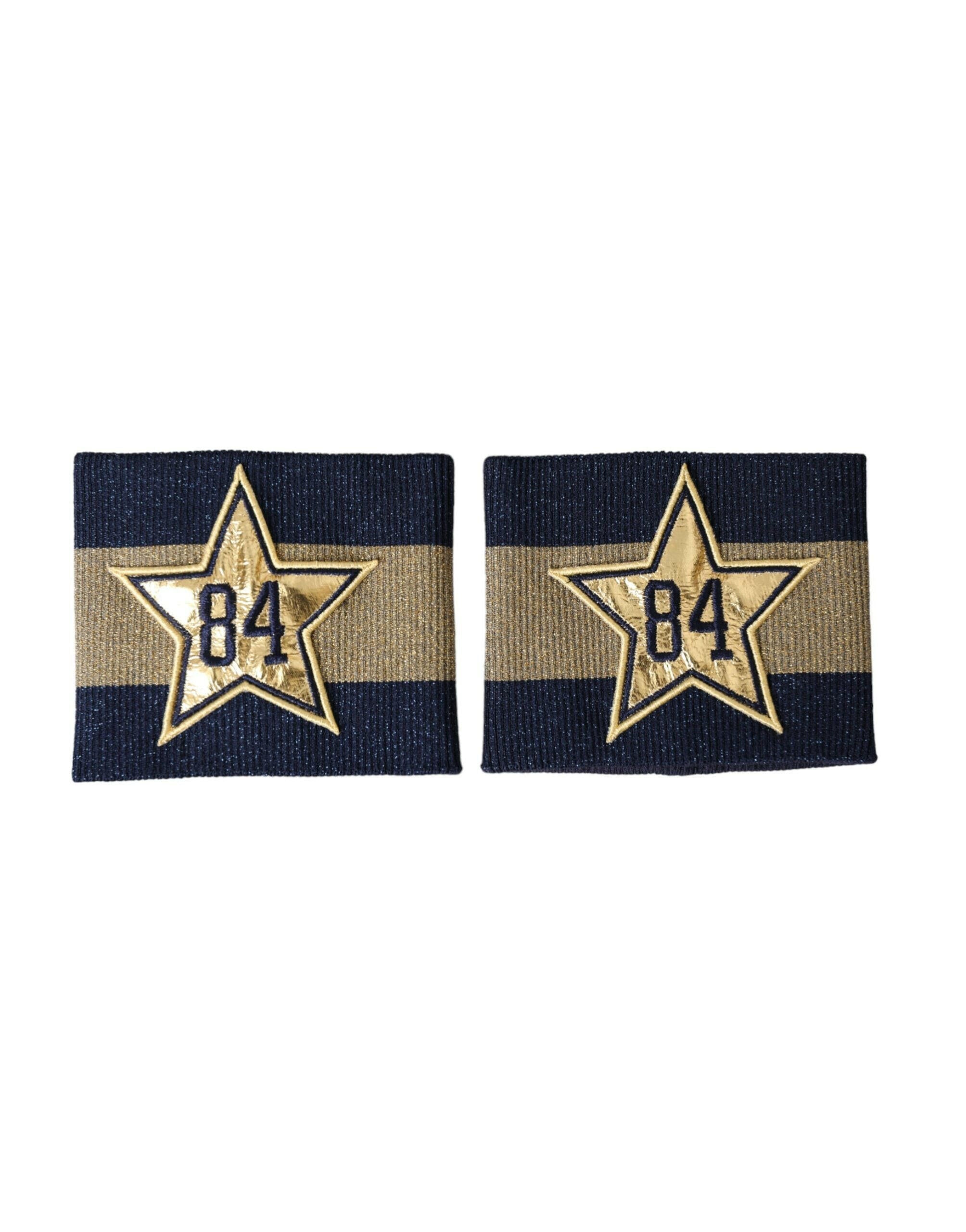 Dolce & Gabbana Black Gold Logo Star 84 Viscose Wristband -   -  Dolce & Gabbana.