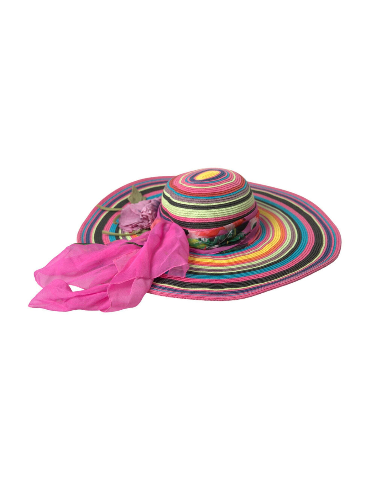 Dolce & Gabbana Multicolor Fantasy Wide Brim Floppy Hat -   -  Dolce & Gabbana.