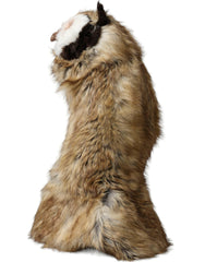 Dolce & Gabbana Brown Owl Faux Fur Whole Head Cap Hat -   -  Dolce & Gabbana.