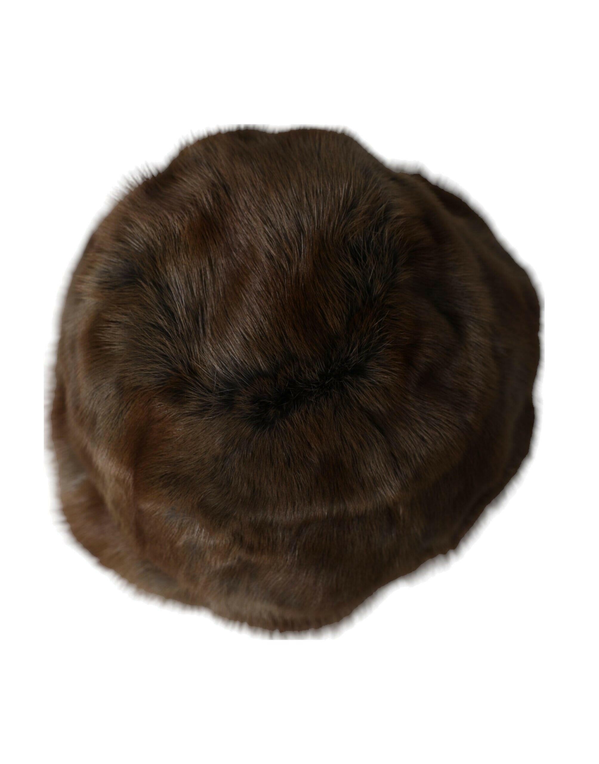 Dolce & Gabbana Brown Weasel Fur Womens Cashmere Hat Beanie -   -  Dolce & Gabbana. Dolce & Gabbana Brown Weasel Fur Womens Cashmere Hat Beanie -   -  Dolce & Gabbana.