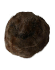 Dolce & Gabbana Brown Weasel Fur Womens Cashmere Hat Beanie -   -  Dolce & Gabbana.