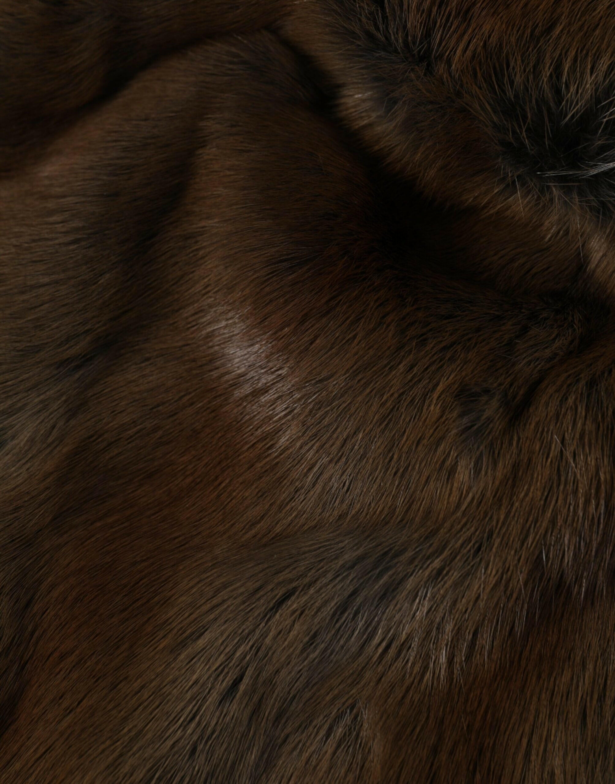 Dolce & Gabbana Brown Weasel Fur Womens Cashmere Hat Beanie -   -  Dolce & Gabbana. Dolce & Gabbana Brown Weasel Fur Womens Cashmere Hat Beanie -   -  Dolce & Gabbana.