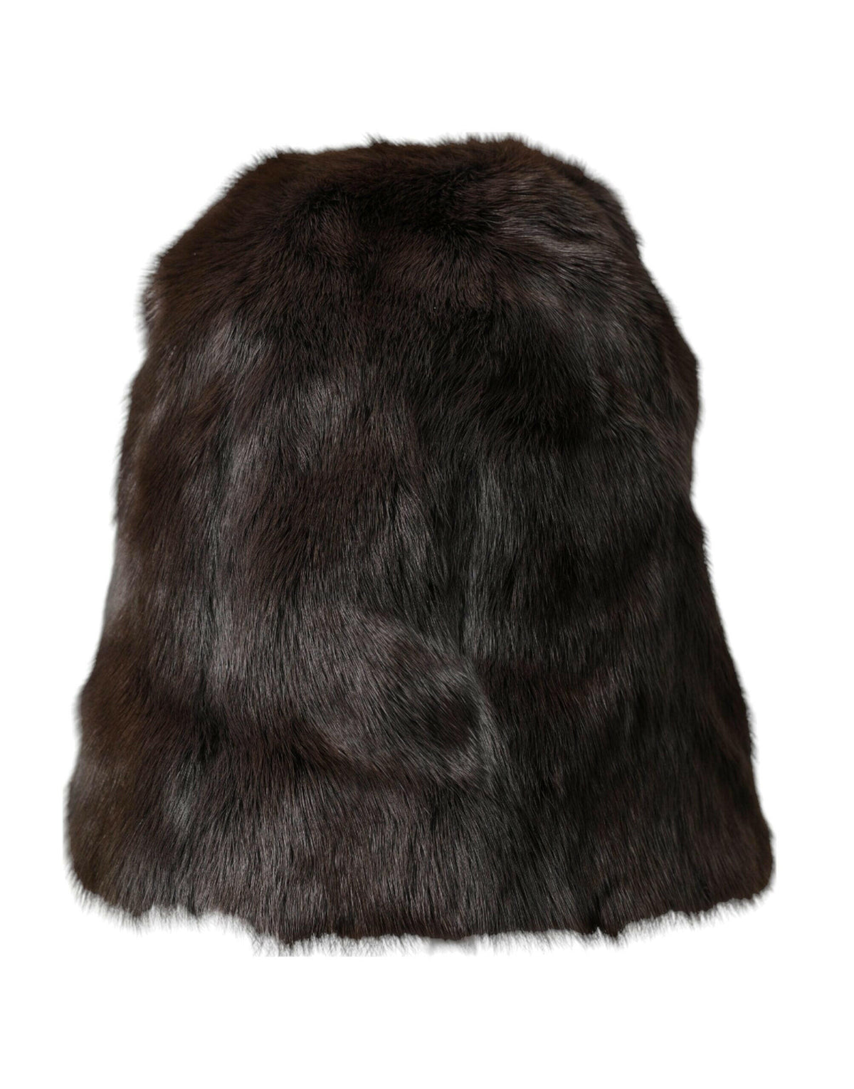 Dolce & Gabbana Brown Weasel Fur Womens Cashmere Hat Beanie -   -  Dolce & Gabbana.
