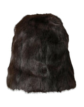 Dolce & Gabbana Brown Weasel Fur Womens Cashmere Hat Beanie -   -  Dolce & Gabbana.