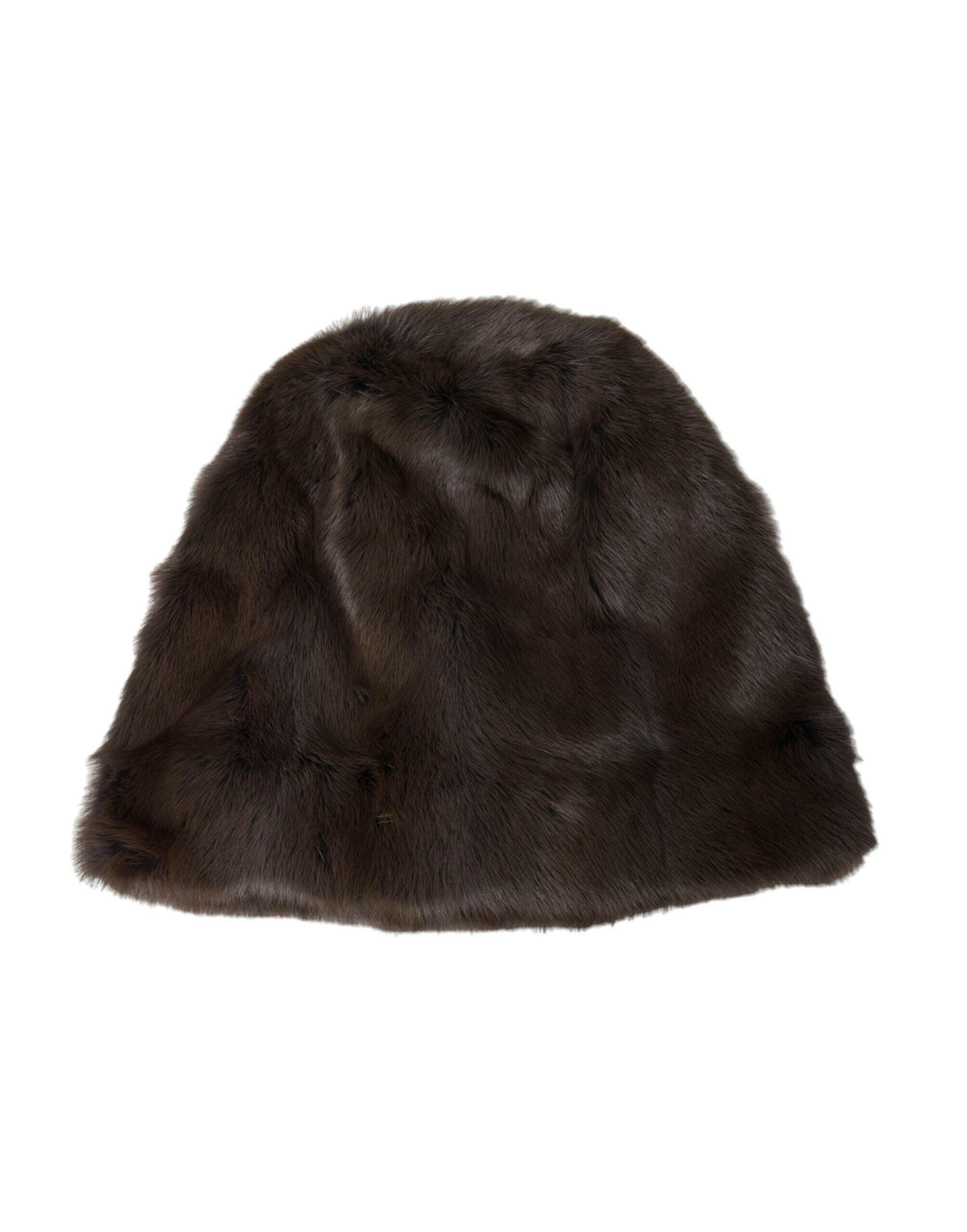 Dolce & Gabbana Brown Weasel Fur Womens Cashmere Hat Beanie -   -  Dolce & Gabbana. Dolce & Gabbana Brown Weasel Fur Womens Cashmere Hat Beanie -   -  Dolce & Gabbana.
