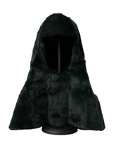Dolce & Gabbana Black Weasel Fur Whole Head Wrap Hat -   -  Dolce & Gabbana.