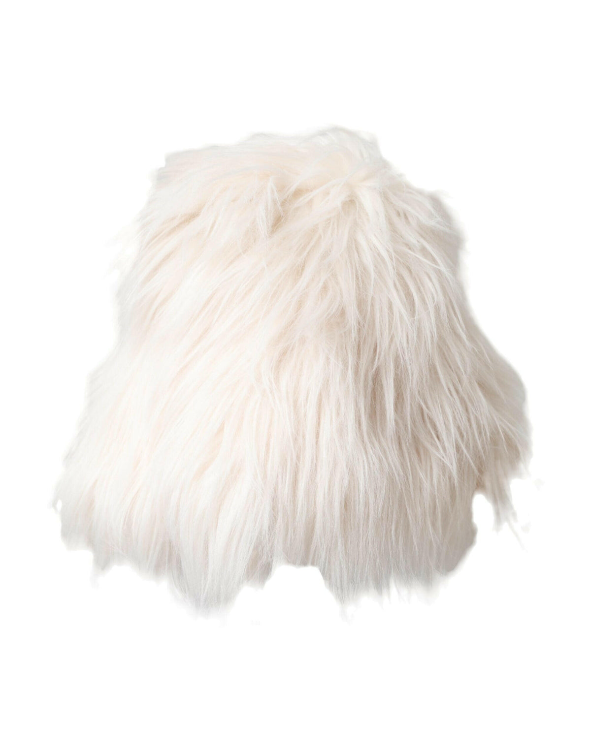 Dolce & Gabbana White Acrylic Fur Womens Bucket Hat -   -  Dolce & Gabbana.