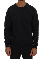 Daniele Alessandrini Blue Crewneck Cotton Sweater -   -  Daniele Alessandrini.