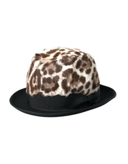 Dolce & Gabbana Multicolor Leopard Women Fedora Hat -   -  Dolce & Gabbana.