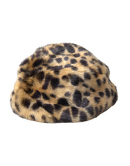 Dolce & Gabbana Brown Leopard Fur Women Bucket Hat -   -  Dolce & Gabbana.
