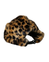 Dolce & Gabbana Brown Leopard Fur Women Bucket Hat -   -  Dolce & Gabbana.