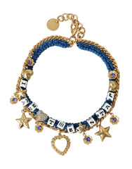 Dolce & Gabbana Gold Tone Brass Chain Iam The Star Bracelet -   -  Dolce & Gabbana.