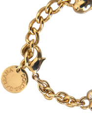 Dolce & Gabbana Gold Tone Brass Chain MY DOG Heart Bracelet -   -  Dolce & Gabbana.