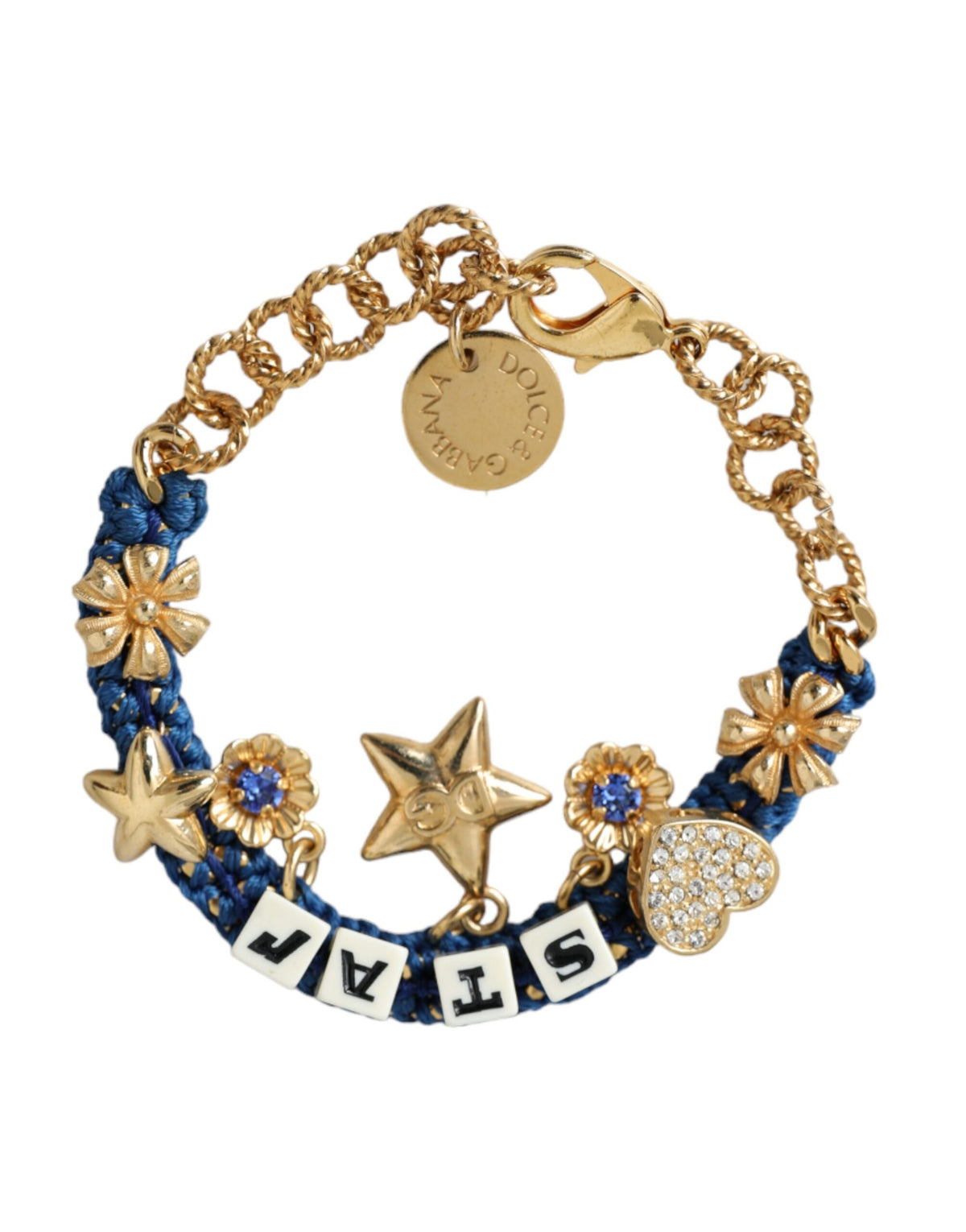 Dolce & Gabbana Gold Tone Brass Chain Star Fashion Bracelet -   -  Dolce & Gabbana.
