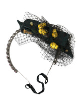 Dolce & Gabbana Black Lemons Sicily Purple Crystal Net Headband Diadem -   -  Dolce & Gabbana.