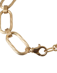 Dolce & Gabbana Gold Tone Brass Large Link Chain Jewelry Necklace -   -  Dolce & Gabbana.