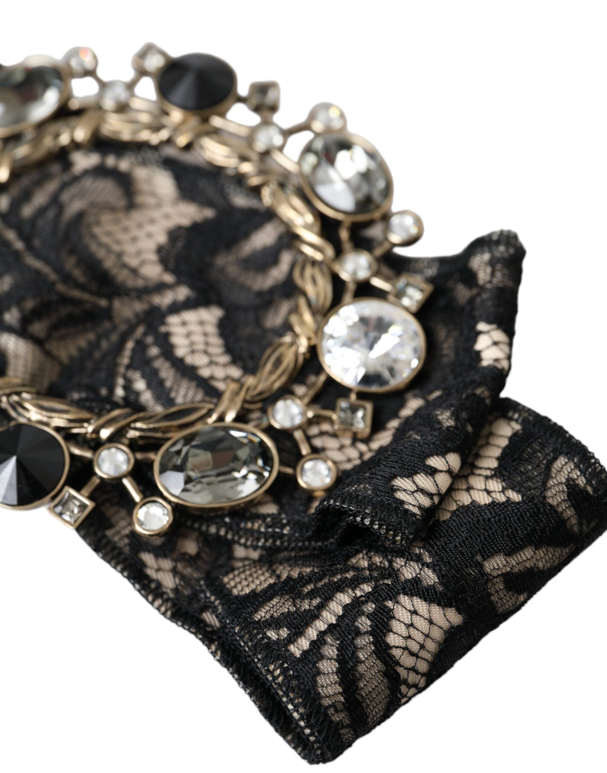 Dolce & Gabbana Black Lace Crystal Handmade Brooch Hair Pin -   -  Dolce & Gabbana. Dolce & Gabbana Black Lace Crystal Handmade Brooch Hair Pin -   -  Dolce & Gabbana.