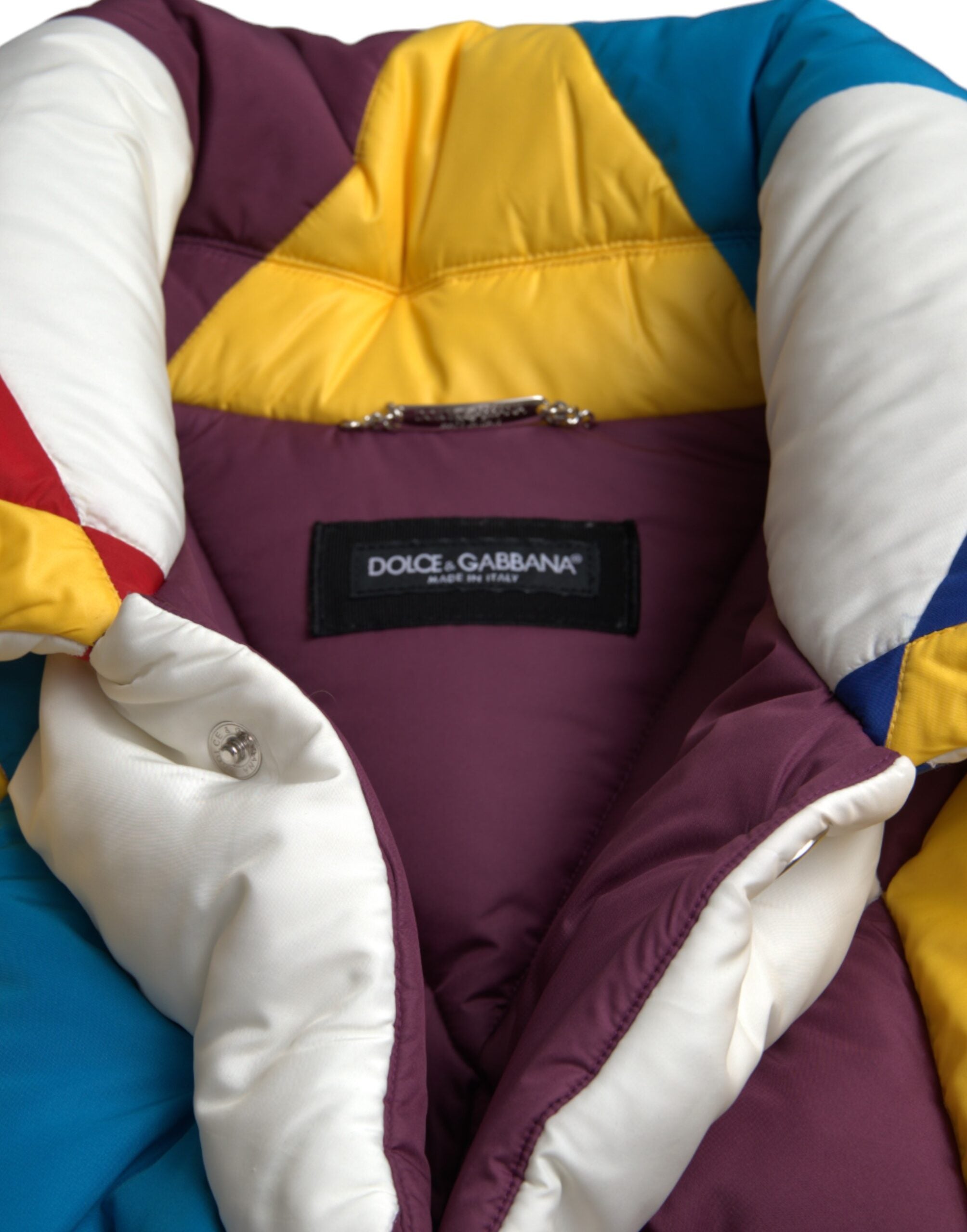 Dolce & Gabbana Multicolor Windbreaker Puffer Jacket Men -   -  Dolce & Gabbana. Dolce & Gabbana Multicolor Windbreaker Puffer Jacket Men -   -  Dolce & Gabbana.