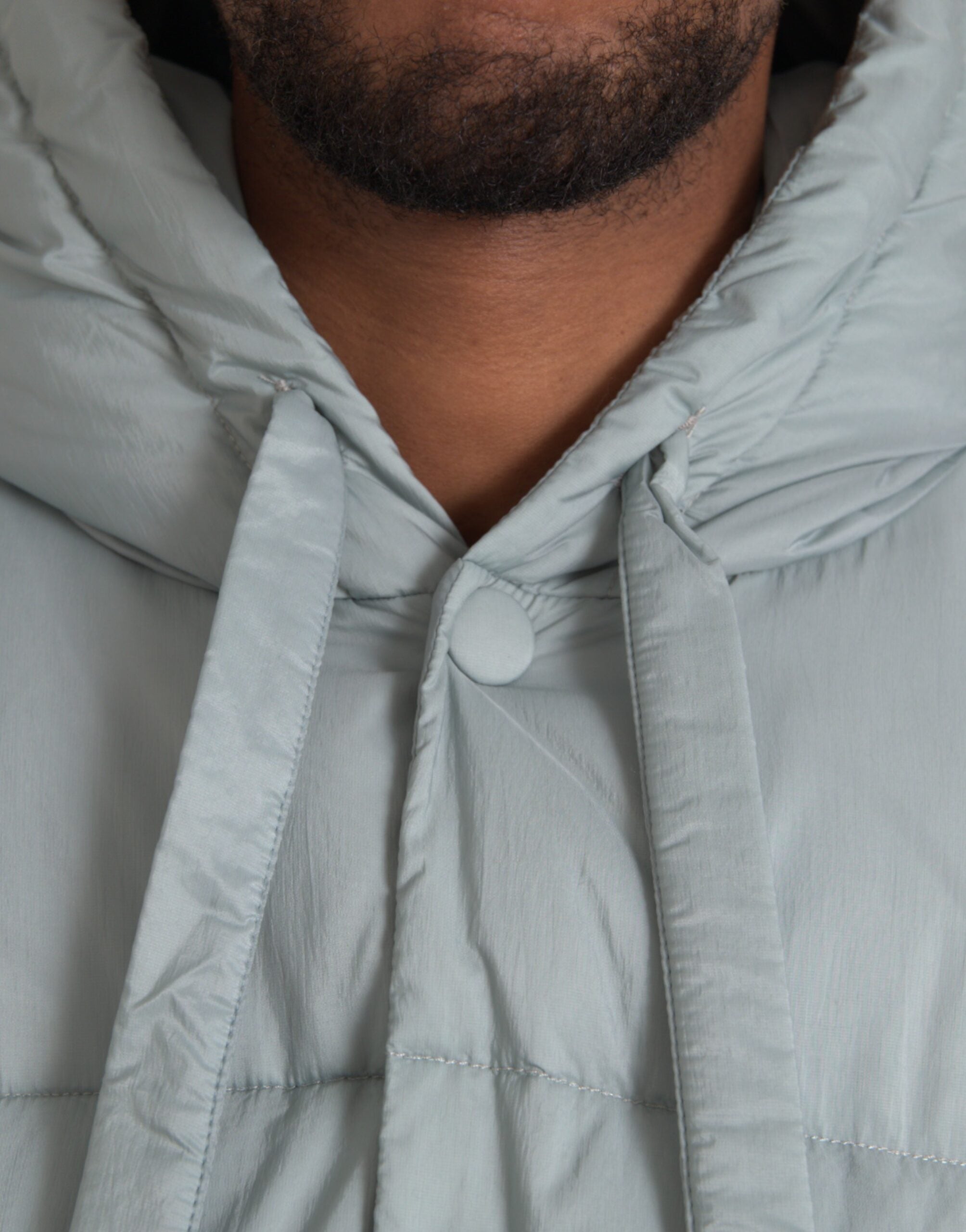 Dolce & Gabbana Light Blue Quilted Hooded Puffer Jacket Men -   -  Dolce & Gabbana. Dolce & Gabbana Light Blue Quilted Hooded Puffer Jacket Men -   -  Dolce & Gabbana.