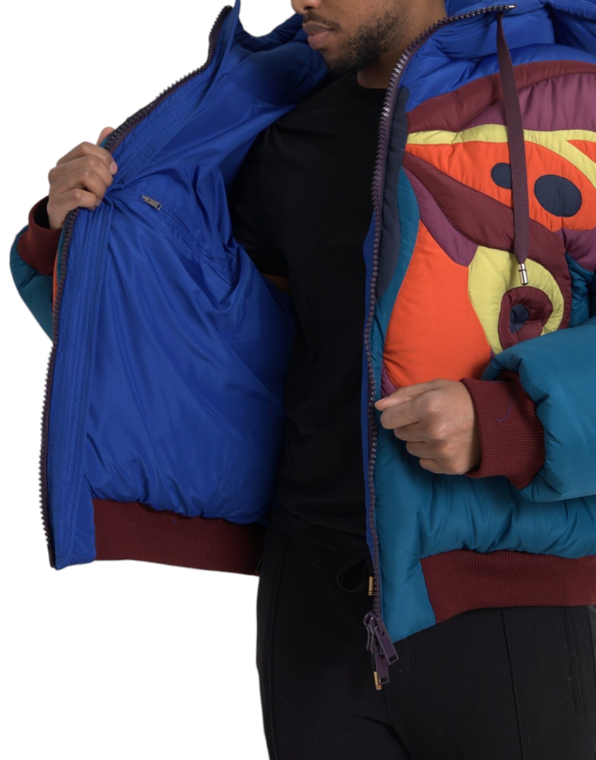 Dolce & Gabbana Multicolor Butterfly Hooded Puffer Jacket -   -  Dolce & Gabbana. Dolce & Gabbana Multicolor Butterfly Hooded Puffer Jacket -   -  Dolce & Gabbana.