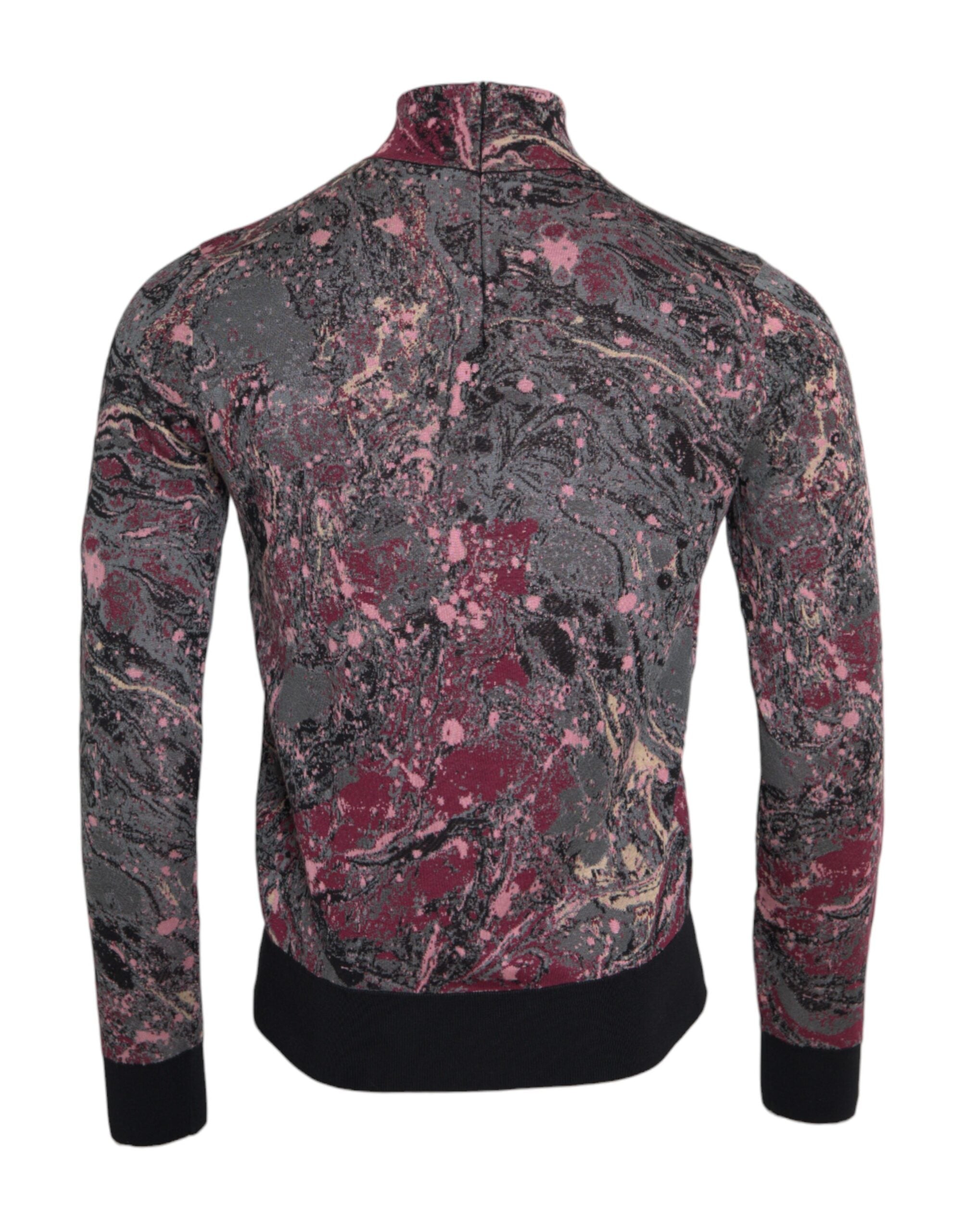 Dolce & Gabbana Multicolor Graphic Turtle Neck Men Sweater -   -  Dolce & Gabbana. Dolce & Gabbana Multicolor Graphic Turtle Neck Men Sweater -   -  Dolce & Gabbana.